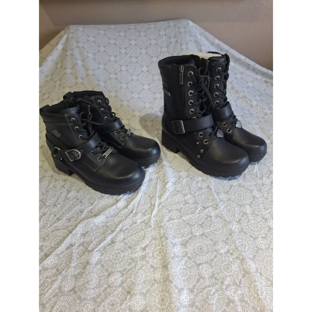 HARLEY DAVIDSON WOMENS SIZE 8 BIKER BOOTS